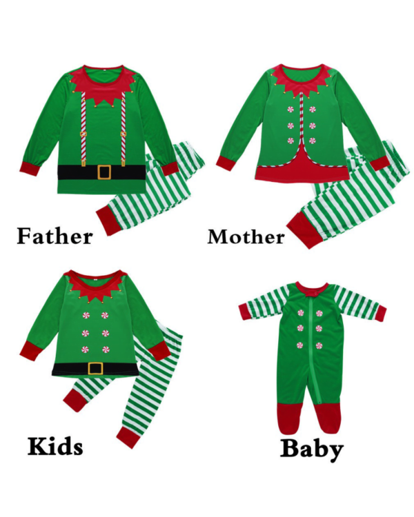 Christmas pyjamas Little Green Goblin striped