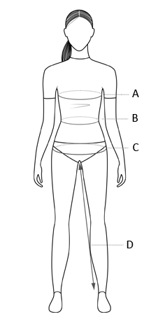 Measurement guide The Christmas Fabric women and girl