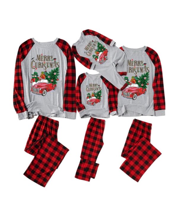 Christmas Pyjamas Snowman in a Taxi, grey