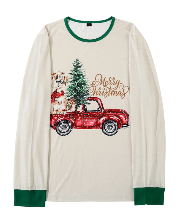 Pijama familiar de Navidad Viaje en coche