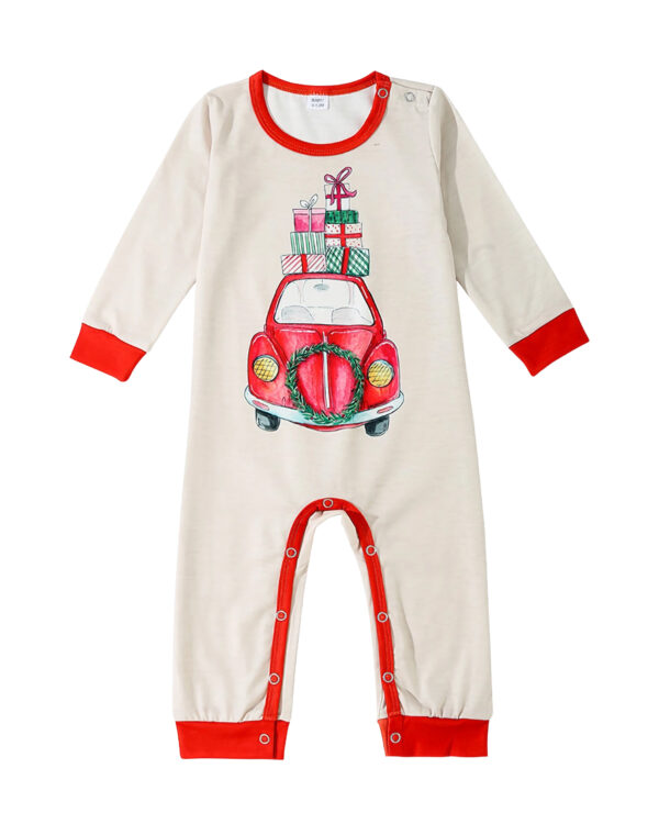 Pijama familiar de Navidad Viaje en coche