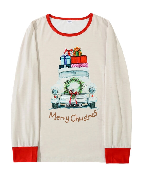 Pijama familiar de Navidad Viaje en coche