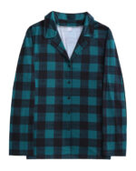 Moderner grün karierter Familien-Weihnachtspyjama