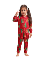 Feliz navidad Mono familiar patrón reno rojo