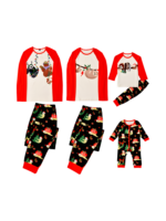 Christmas Sloths hanging from the garlands, whole matching family pyjamas