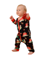 Christmas Sloths hanging from the garlands, whole matching family pyjamas