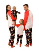 Christmas Sloths hanging from the garlands, whole matching family pyjamas