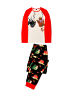 Christmas Sloths hanging from the garlands, whole matching family pyjamas