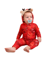 Mono con dibujo de reno Emoji y capucha con diseño de reno