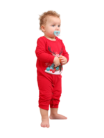 Renos abrigados esperando la Navidad Pijama a juego