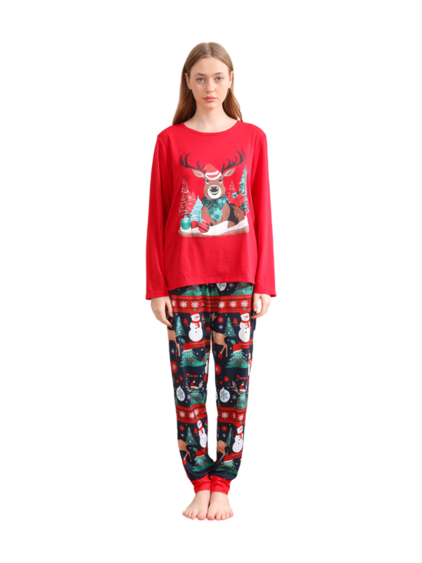 Renos abrigados esperando la Navidad Pijama a juego