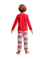 Merry Christmas print in Grinchmas style red pyjama