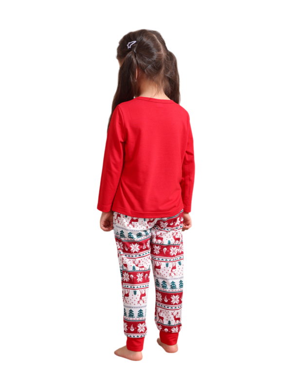 Merry Christmas print in Grinchmas style red pyjama