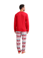 Merry Christmas print in Grinchmas style red pyjama