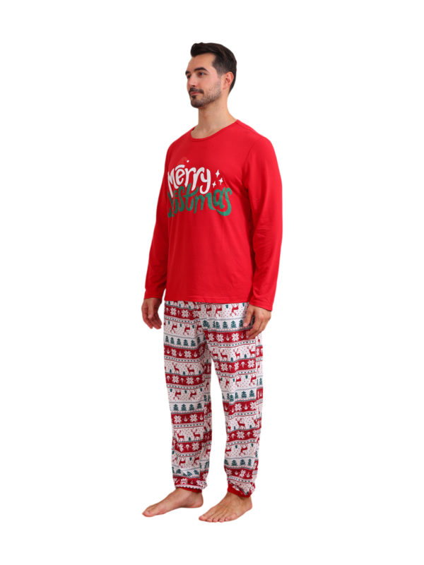 Merry Christmas print in Grinchmas style red pyjama