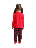 Feliz navidad pijama a juego flocado estilo vintage