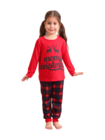 Feliz navidad pijama a juego flocado estilo vintage