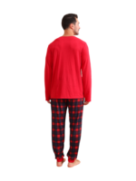 Feliz navidad pijama a juego flocado estilo vintage