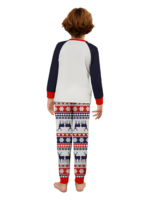 Cheeky little reindeer dressed for Christmas, matching christmas pyjamas