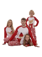 Little reindeer wearing christmas garnements