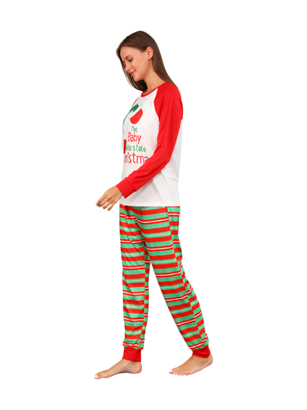 Grinchmas pyjamas for the whole family, red, green striped
