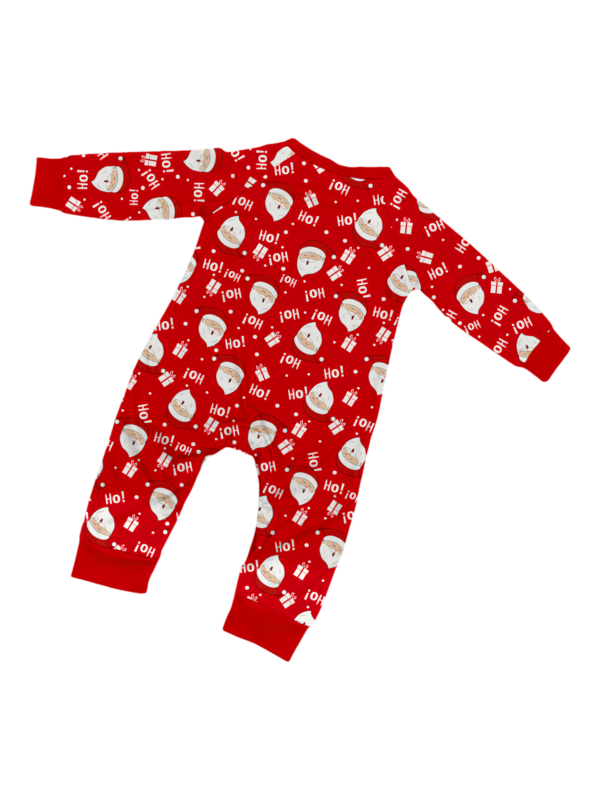 Santa carrying a full Christmas bag, red pyjamas for all the family