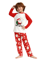 Santa carrying a full Christmas bag, red pyjamas for all the family