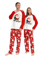 Santa carrying a full Christmas bag, red pyjamas for all the family