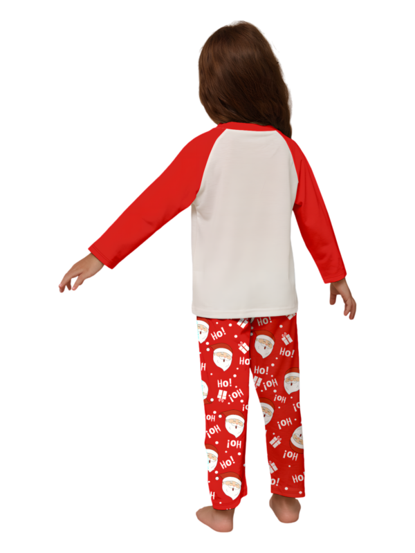 Santa carrying a full Christmas bag, red pyjamas for all the family