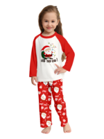 Santa carrying a full Christmas bag, red pyjamas for all the family