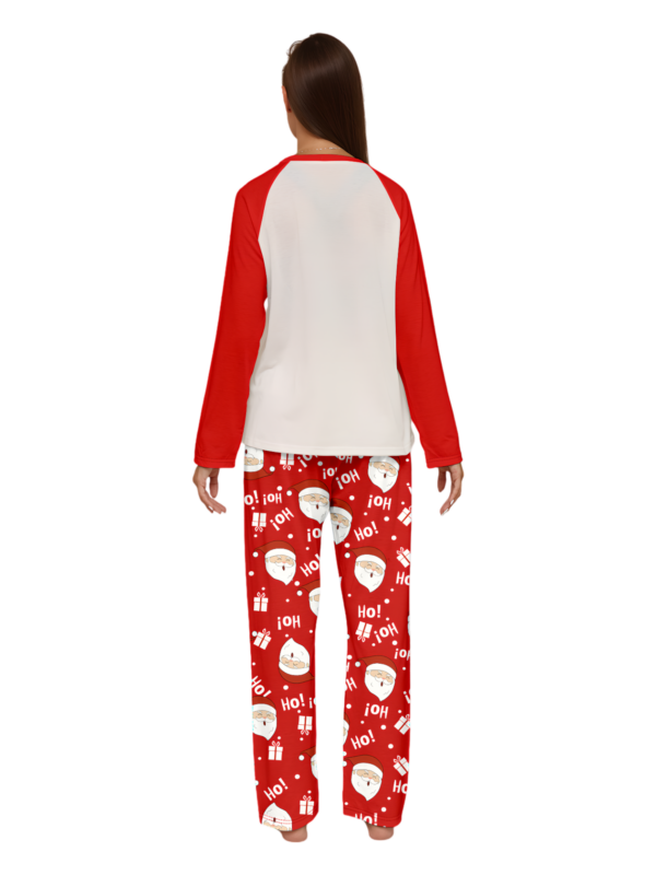 Santa carrying a full Christmas bag, red pyjamas for all the family