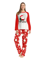 Santa carrying a full Christmas bag, red pyjamas for all the family