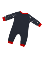 Snowy pyjamas, Father Christmas giving a present to his little reindeer