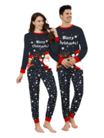 Snowy pyjamas, Father Christmas giving a present to his little reindeer