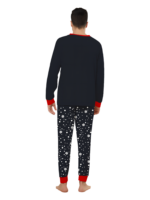 Snowy pyjamas, Father Christmas giving a present to his little reindeer