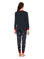 Snowy pyjamas, Father Christmas giving a present to his little reindeer