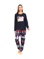 The 3 white bears of Christmas, blue family pyjamas