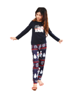 The 3 white bears of Christmas, blue family pyjamas