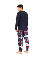 The 3 white bears of Christmas, blue family pyjamas