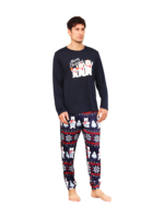 The 3 white bears of Christmas, blue family pyjamas