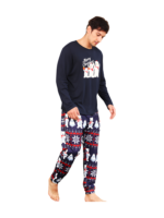 The 3 white bears of Christmas, blue family pyjamas