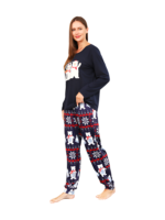 The 3 white bears of Christmas, blue family pyjamas