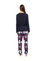 The 3 white bears of Christmas, blue family pyjamas