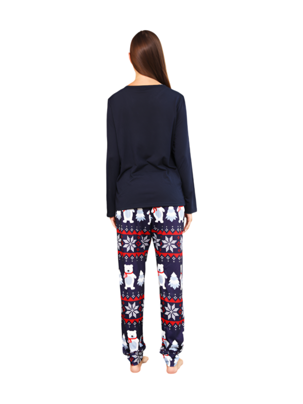 The 3 white bears of Christmas, blue family pyjamas