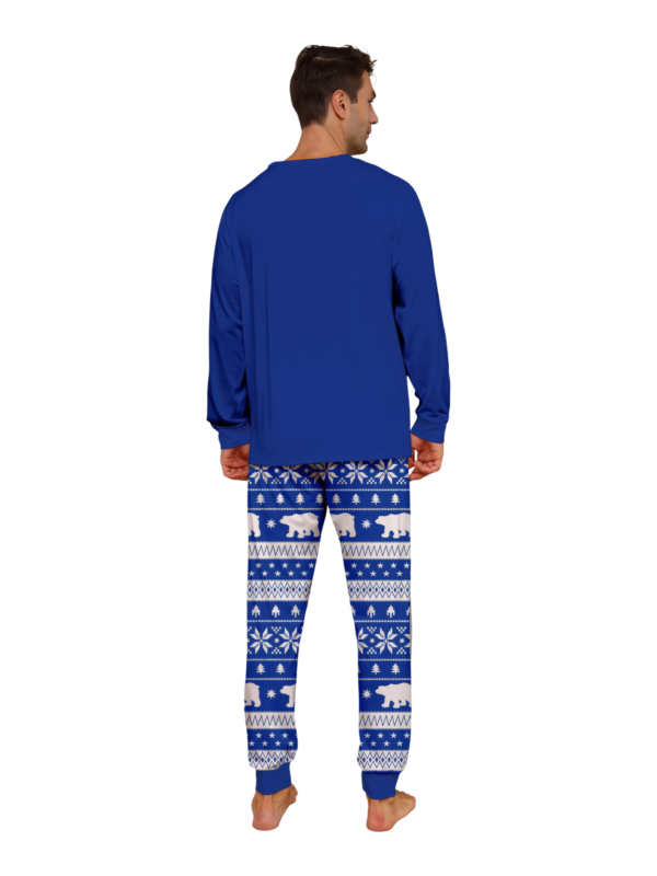 Pijama de Navidad a juego azul Árbol mágico estrellado