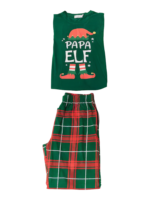 Pijama de Navidad Elf familia, pareja, cheque irlandés