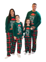 Pijama de Navidad Elf familia, pareja, cheque irlandés