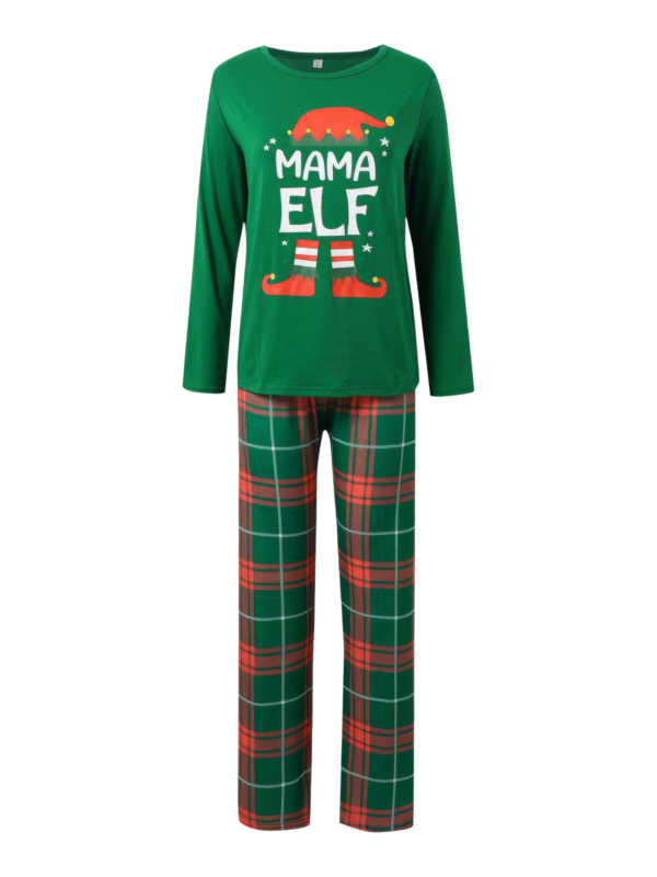 Pijama de Navidad Elf familia, pareja, cheque irlandés