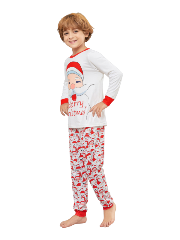 Family Christmas pajamas, Ghibli style, Father Christmas motif