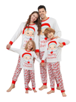 Family Christmas pajamas, Ghibli style, Father Christmas motif